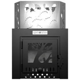 Банная печь Дубок 16 INOX 3 мм закрытая каменка