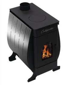 Воздухогрейная печь Сибирячка 9 кВт Кожух из нержавеющей стали