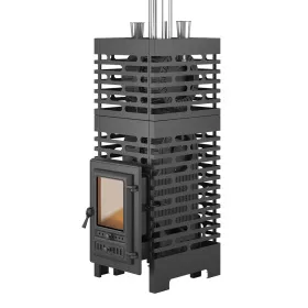 Чугунная банная печь ASTON Шторм Турбопар б/в