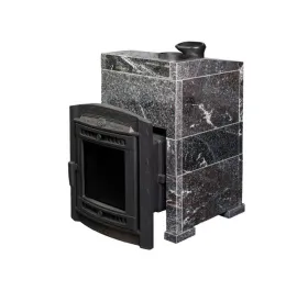 Чугунная банная печь Атмосфера L в облицовке «Амфиболит»