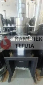 Банная печь газодровяная Оранж Блю Carbon антрацит