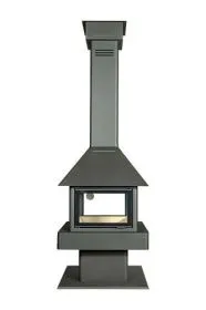 Печь-камин Эклипс островной гигант