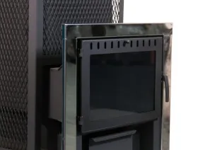 Банная печь Сибирь ЗК Панорамная дверца