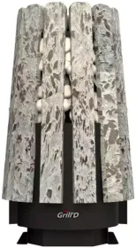 Стальная банная печь Cometa Vega 350 Window Max Stone Pro (Серпентинит)