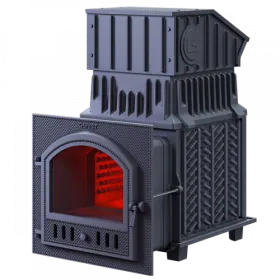 Чугунная банная печь-комплект Grom 80 (П2)