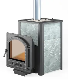 Чугунная банная печь Легенда 22 (205) талькохлорит 400х235х20 мм