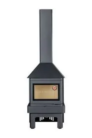 Печь-камин Прага три стекла