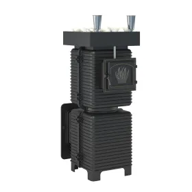 Печь для бани Эверест "Легкий пар Профи" под обкладку Б/В (по-серому)