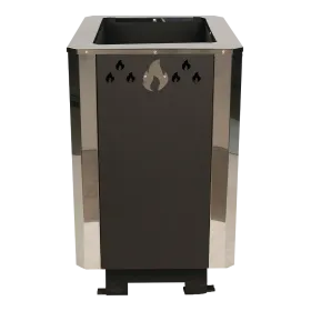 Банная печь Грация 20 с дверкой со стеклом с-я КУЗБАСС 8мм