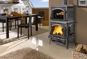 Печь-камин La Nordica Isotta forno 16 (черный антрацит)