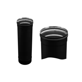 Дымоход 0,5 м (430/0,8 мм / эмаль /600° ) Blackside Ф150