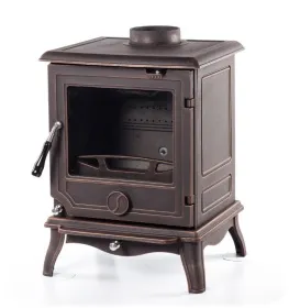 Чугунная печь-камин Finn патина