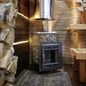 Чугунная банная печь Атмосфера М КТТ сетка