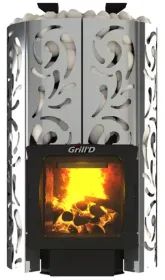 Стальная банная печь Violet World Steel Long Window Max Pro