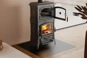 Печь-камин La Nordica Isetta forno (черный антрацит)