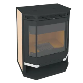 Стальная печь-камин Ангара 12 с плитой