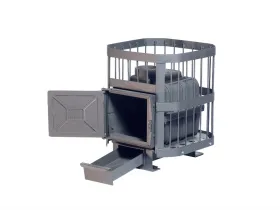 Чугунная банная печь Сибирь 15 чугунная дверца без ВТК сетка Чугунная банная печь Сибирь 15 чугунная дверца без ВТК сетка