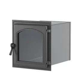 Стальной духовой шкаф с чугунной дверцей ВЕЗУВИЙ 220 (Антрацит)