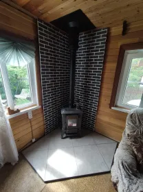 Огнестойкая плита декор КИРПИЧИКИ КОРОЕД СЕРЫЙ 1200х600х9