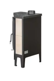 Печь-камин Бавария угловая с плитой