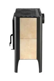 Печь-камин Бавария ЭКО с плитой две конфорки