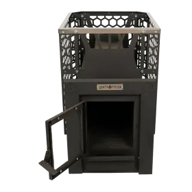 Банная печь Грация 20 с Сеткой СОТЫ и Стеклом