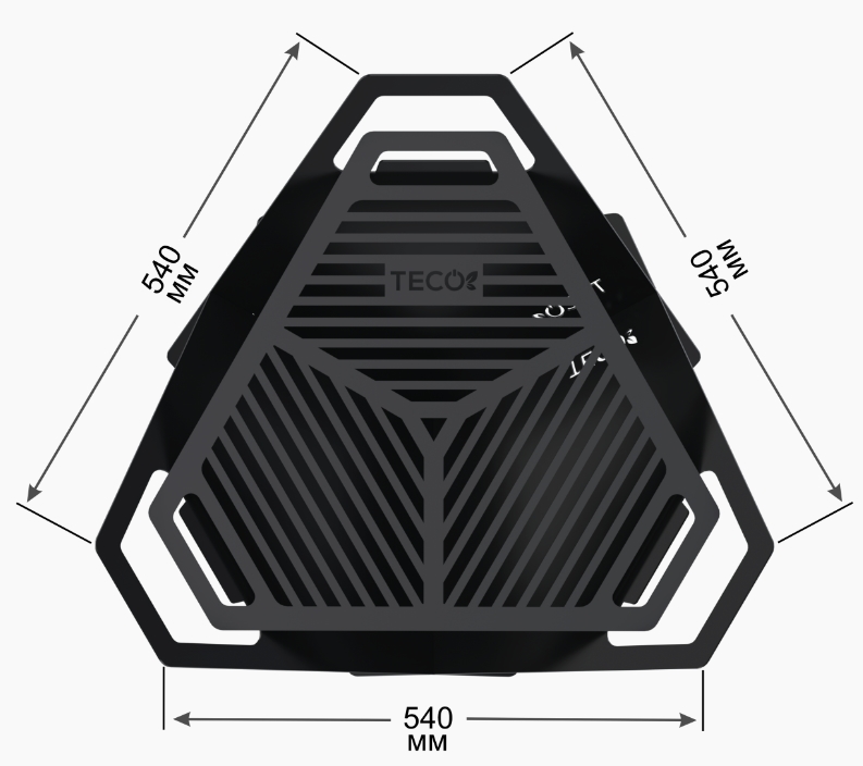 Костровая чаша - гриль TECO (складная)