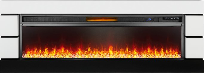 Каминокомплект Royal Flame Modern - Белый с черным с очагом Vision 60 LED