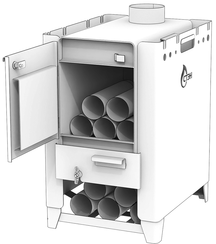 Отопительная печь Смуглянка 4