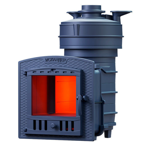 Чугунная банная печь Искандер ЗК 18 (П2) Pro