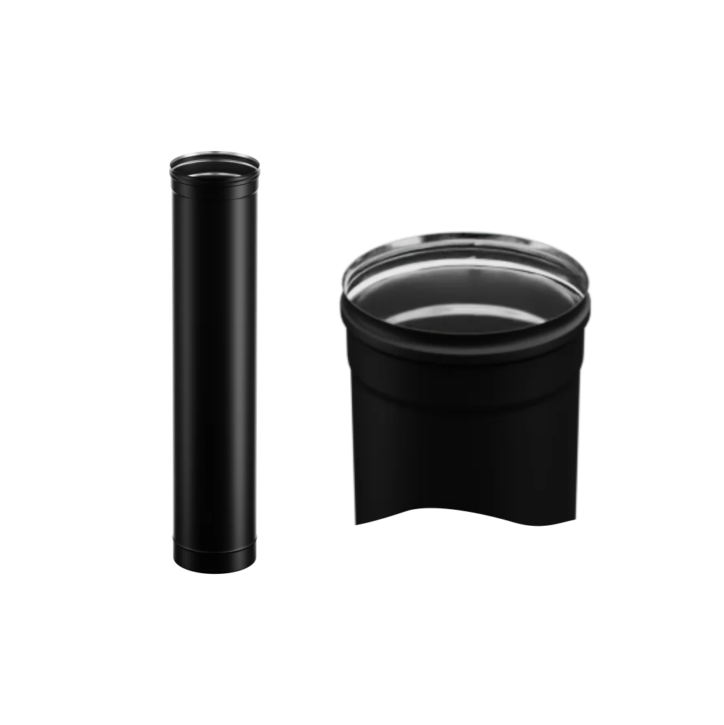 Дымоход 1,0 м (430/0,8 мм / эмаль /600° ) Blackside Ф115