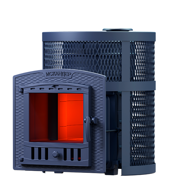 Чугунная печь для бани Искандер ЗК 16 (П2) Ураган