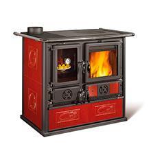 Печь-камин La Nordica Rosa SX Reverse 16 ceramica Liberty Bordeaux (бордовый)