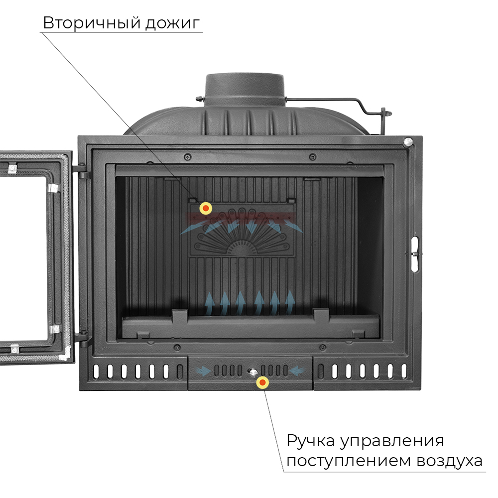 Чугунная каминная топка EVEREST V10