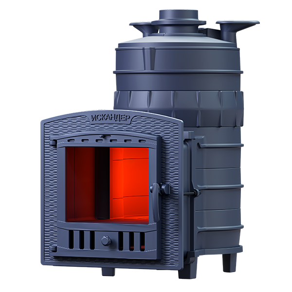 Чугунная банная печь Искандер ЗК 25 (П2) Pro