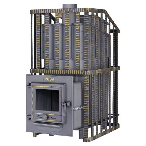 Чугунная банная печь Гроза 18 (М) Ураган