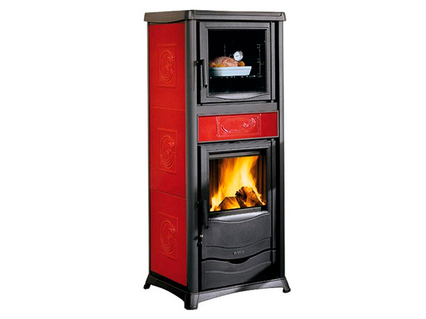 Печь-камин La Nordica TERMOROSELLA PLUS  FORNO  DSA 4,0 LIBERTY BORDEAUX (бордовый)