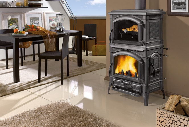 Печь-камин La Nordica Isotta forno EVO (черный антрацит)