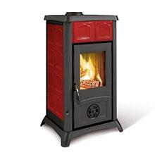 Печь-камин La Nordica GEMMA LEAN CERAMICA ELEGANCE BORDEAUX (бордовый)