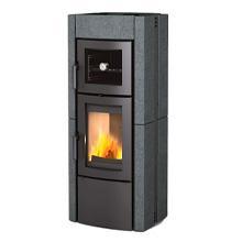 Печь-камин La Nordica Ester Forno Evo Petra - Vulcan (серый камень)