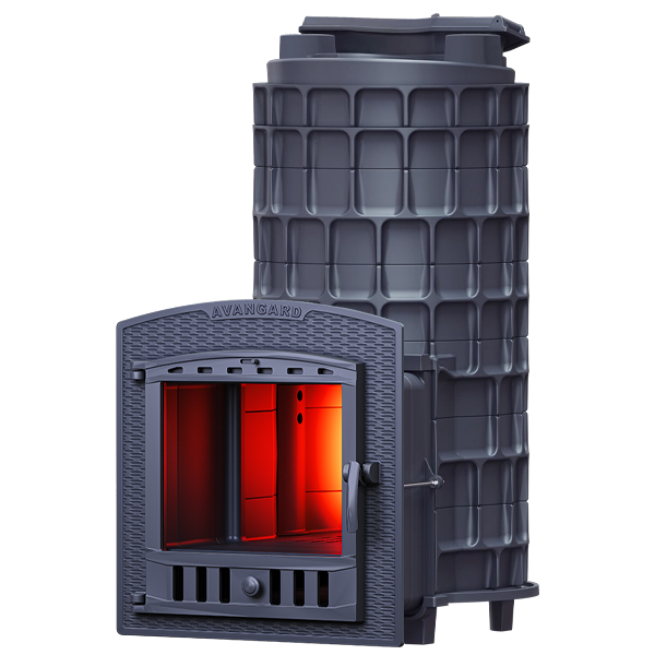 Чугунная печь для бани Авангард ЗК 40 (П2)