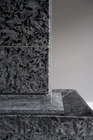 Чугунная банная печь Атмосфера XL в облицовке «Империя» Пироксенит Элит (комплект)