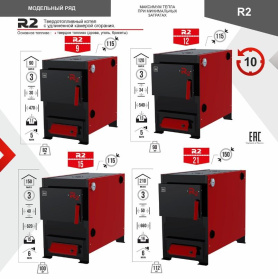 Твердотопливный котел R2 15 кВт
