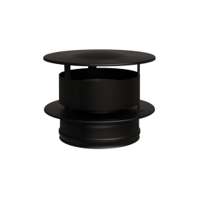 Оголовок с ветрозащитой (430/0,5 мм + нерж / эмаль /600°) Blackside Ф150х210