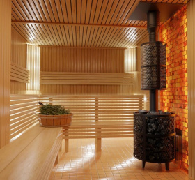 Чугунная банная печь Атмосфера М сетка