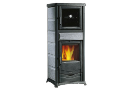 Печь-камин La Nordica TermoRossella Plus c/ Forno D.S.A. BORDEAUX (бордовый)