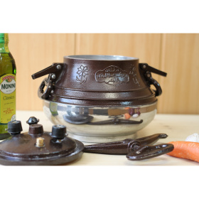 Афганский казан 15 литров, двухцветный