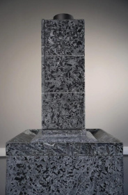 Чугунная банная печь Атмосфера XL в облицовке «Империя» Пироксенит Элит (комплект)