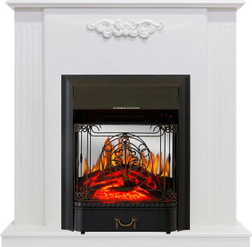 Каминокомплект Capri - Белое дерево делюкс с очагом Majestic FX M Black RC
