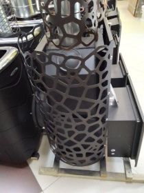 Банная печь Аврора Газ Inox БСЭ ЗК Иллюминатор черная бронза